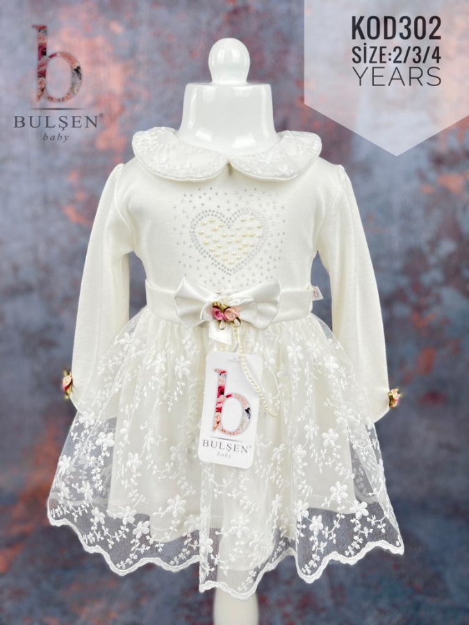 KALPLI INCILI ELBISE