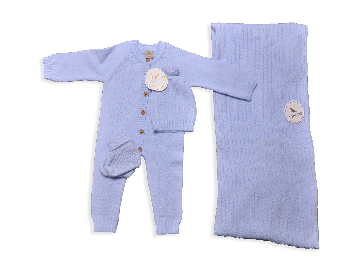 UNİSEX 3-6 AY HATTUS TULUM ŞAPKA BATTANİYE PATİK