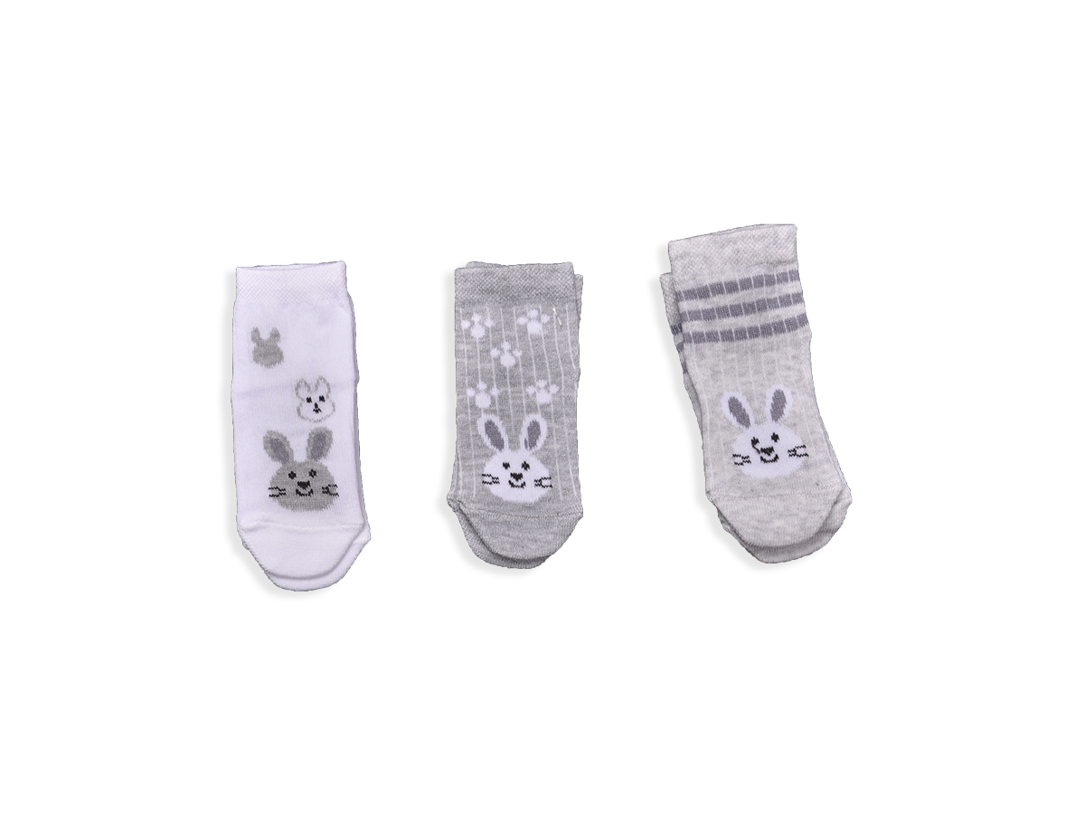 UNİSEX 12-12 AY  MEVSIMLIK GRIYI TAVŞAN DESEN 