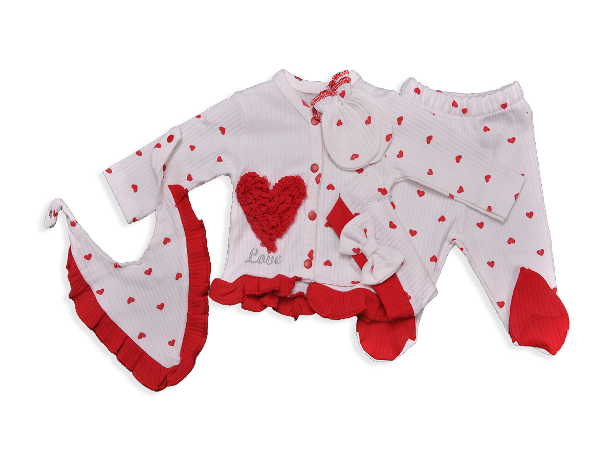 KIZ 1-3 AY LASSE KALPLİ 5 Lİ SET