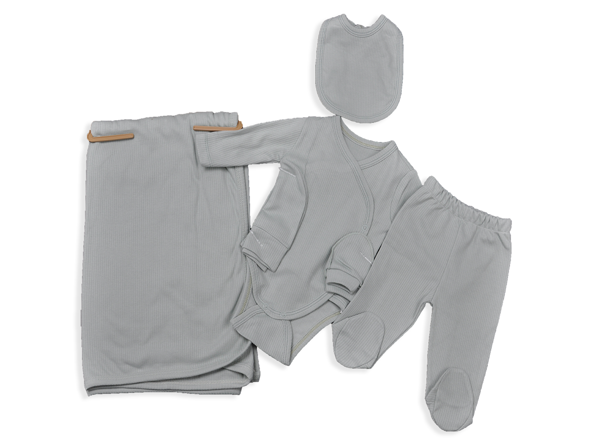 UNİSEX 1-3 AY BADI PANTOLON ONLUK ŞAPKA PATIK