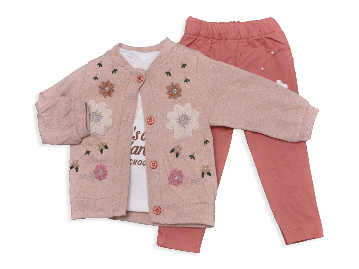 KIZ 9-18 AY TRİKO GARDEN 3'LÜ KIZ TK