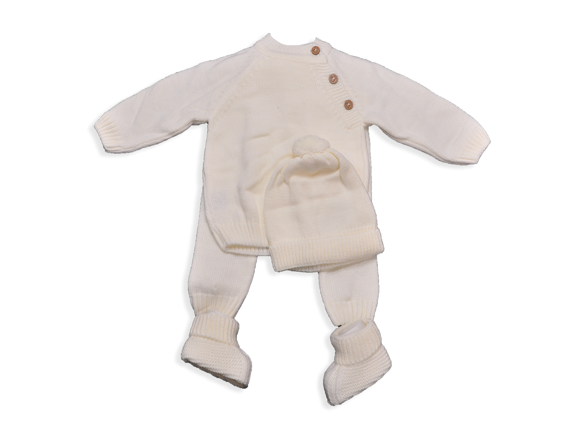 UNİSEX 3-6 AY YAKA DÜĞMELİ TAKIM