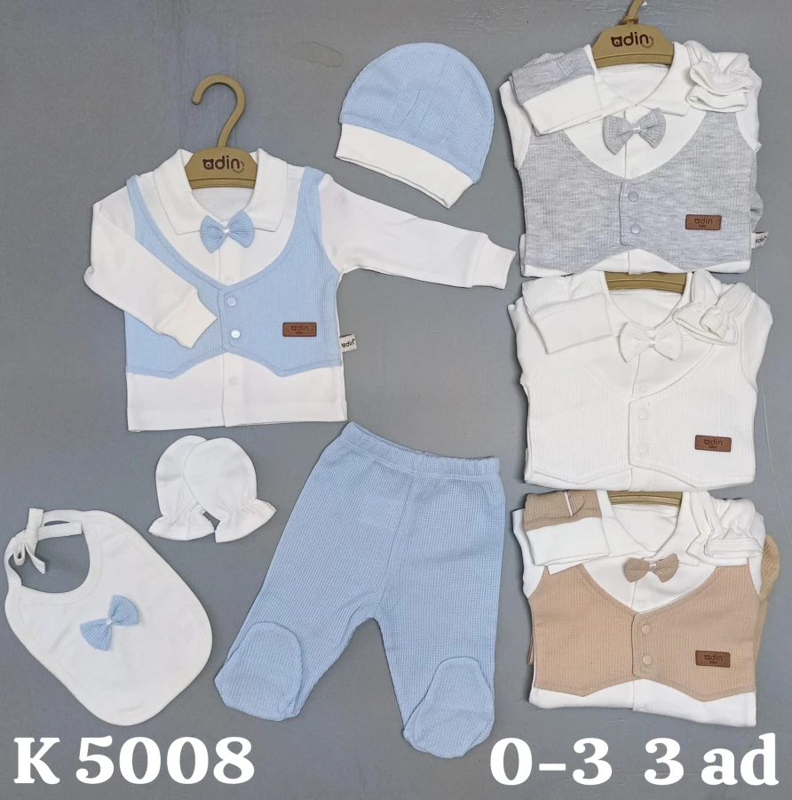 WAFFLE YELEKLI 5LI SET