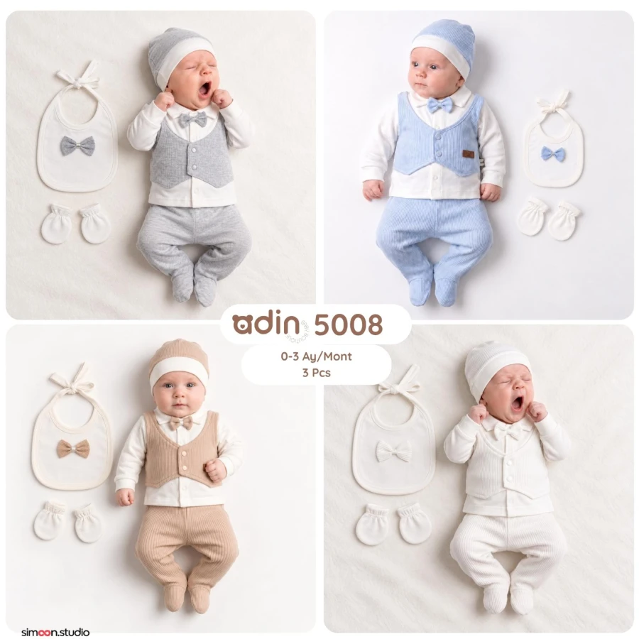 WAFFLE YELEKLI 5LI SET