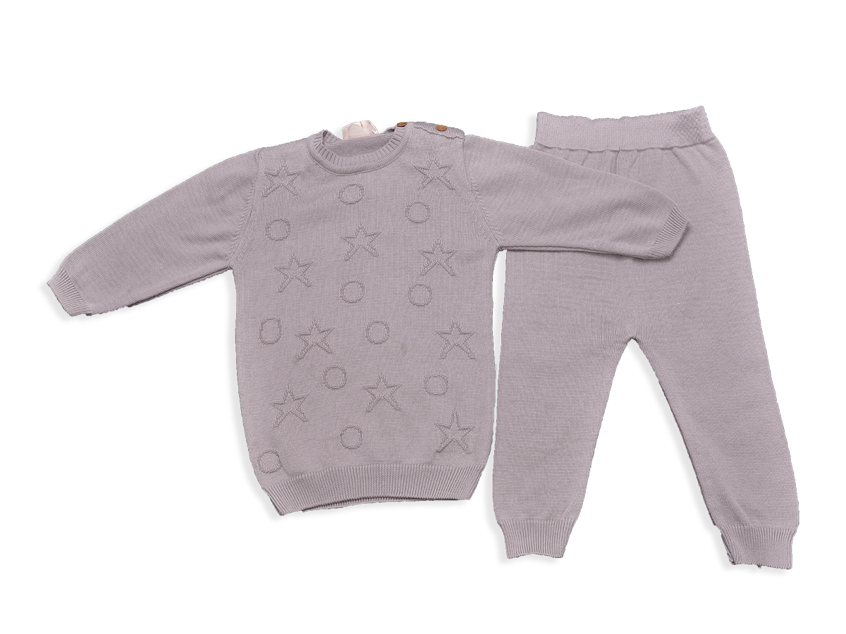 UNİSEX 3-12 AY PAMUK AKRİLİK TAKIM