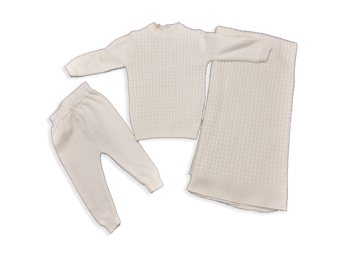 UNİSEX 6-6 AY PAMUK AKRİLİK TAKIM BATTANİYE