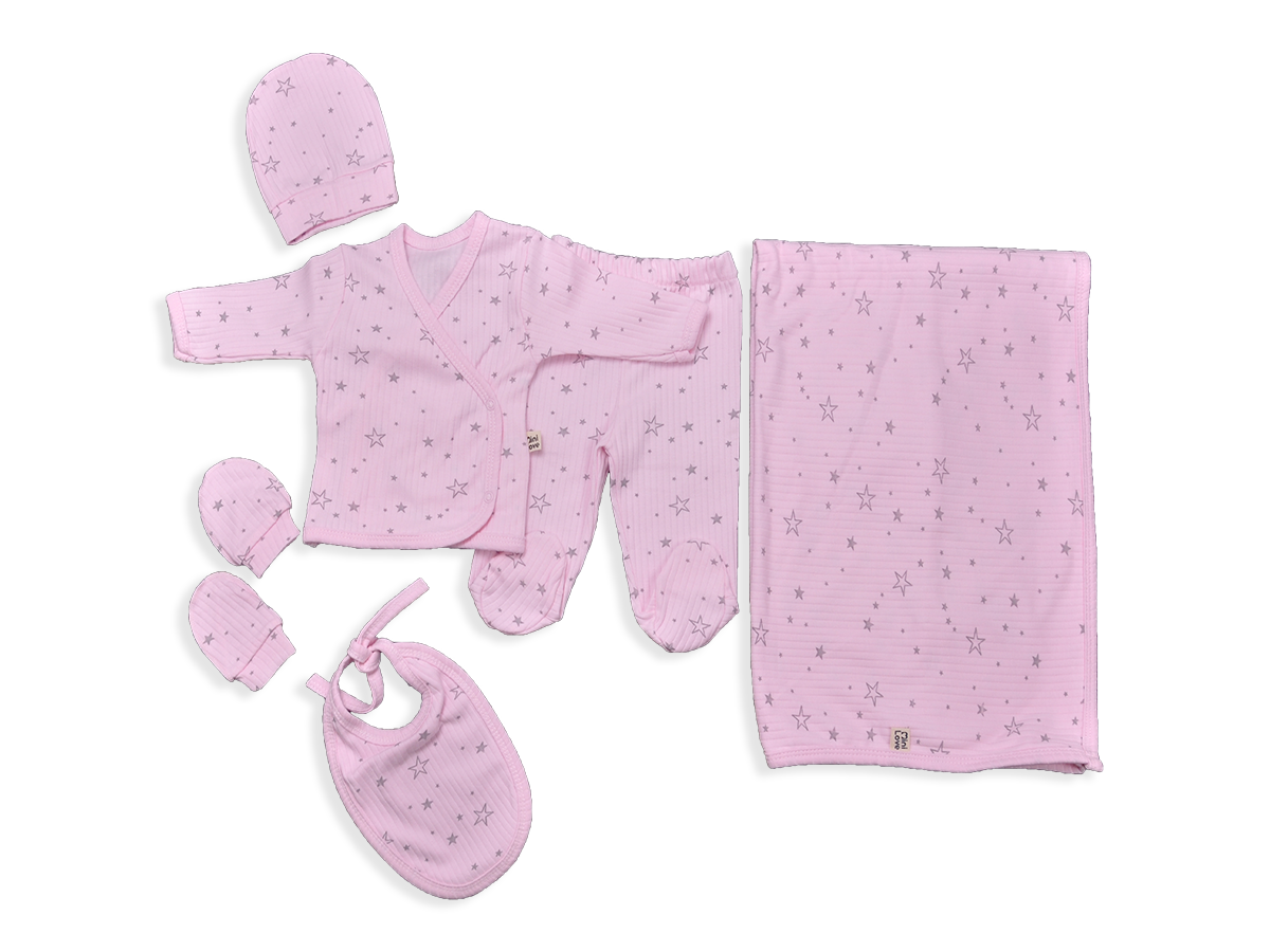 UNİSEX 1-3 AY 5’LI ZIBIN YILDIZLI BATTANİYE