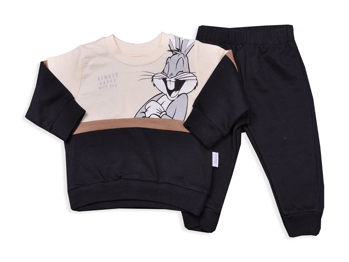 ERKEK 6-24 AY BUGS BUNNY BASKILI 2’Lİ TAKIM 