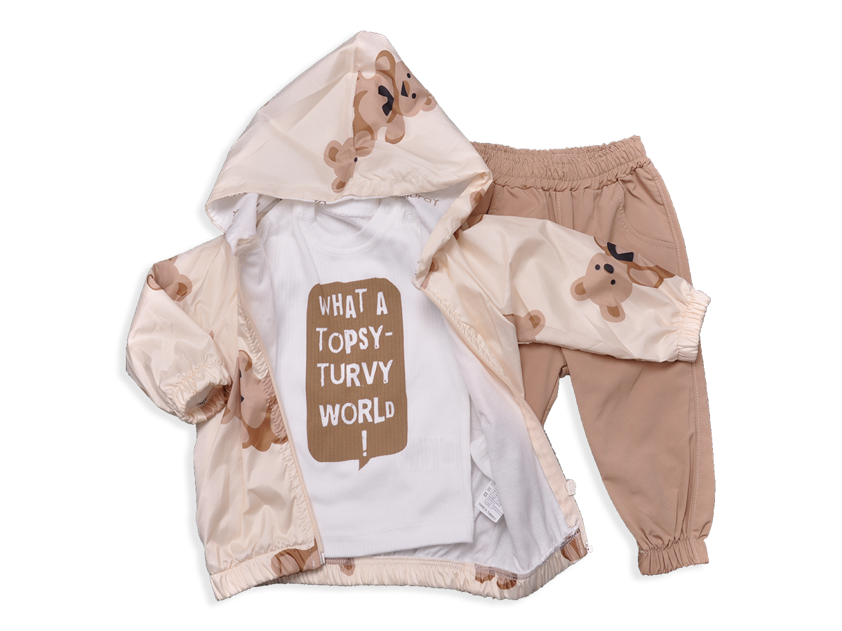 ERKEK 9-24 AY MİKRO AYICIKLI ERKEK YAĞMURLUK TAKIM 