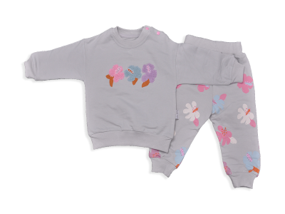 KIZ 6-24 AY MEVSİMLİK SÜZENE ÇİÇEK NAKIŞLI TAKIM