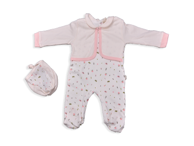 KIZ 3-9 AY KELEBEK BASKI BOLEROLU TULUM