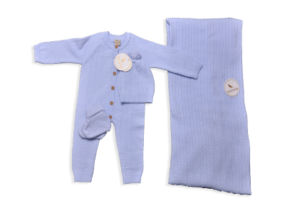 UNİSEX 3-6 AY HATTUS TULUM ŞAPKA BATTANİYE PATİK