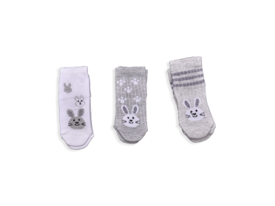 UNİSEX 12-12 AY  MEVSIMLIK GRIYI TAVŞAN DESEN 