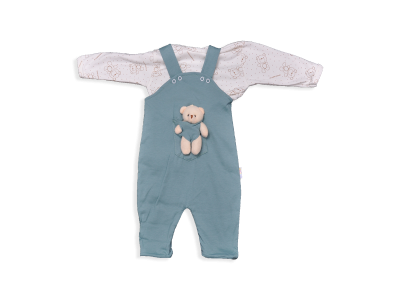 UNİSEX 6-12 AY AYICIKLI TULUM