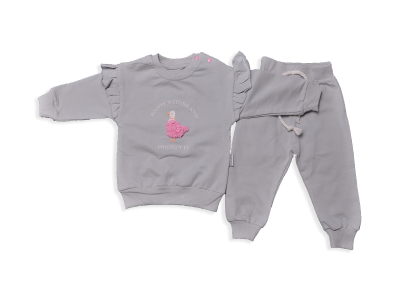 KIZ 6-24 AY MEVSİMLİK LASSE ÖRDEK NAKIŞLI TAKIM