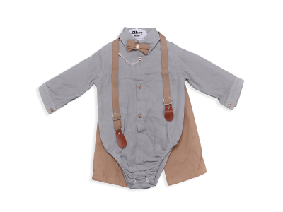 ERKEK 1-4 YAS SLOPETLİ GÖMLEKLİ İKİLİ TAKIM