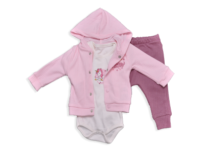 KIZ 3-12 AY PRİNCESS NAKIŞLI ZIBINLI 3’LÜ TAKIM 