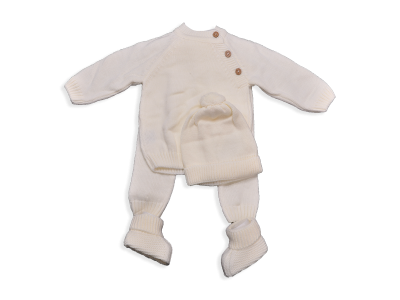 UNİSEX 3-6 AY YAKA DÜĞMELİ TAKIM
