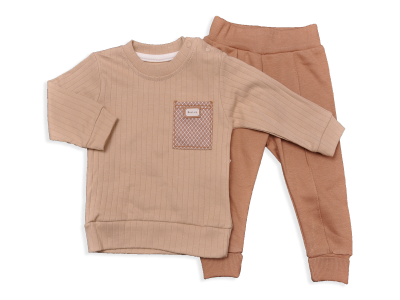 ERKEK 9-24 AY FİTİLLİ KARE CEPLİ ERKEK TAKIM