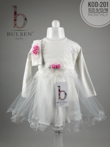 BELI OMUZU DANTELLI ELBISE