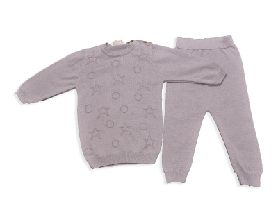 UNİSEX 3-12 AY PAMUK AKRİLİK TAKIM