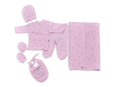 UNİSEX 1-3 AY 5’LI ZIBIN YILDIZLI BATTANİYE