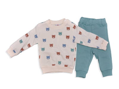 ERKEK 3-12 AY İKİ İP AYICIKLI AYLIK ERKEK TAKIM